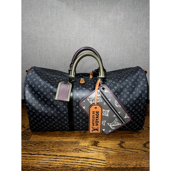 Louis Vuitton Keepall Bandouliere 50 Patchwork Monogram LV Weekend Travel Bag - Picture 1 of 12